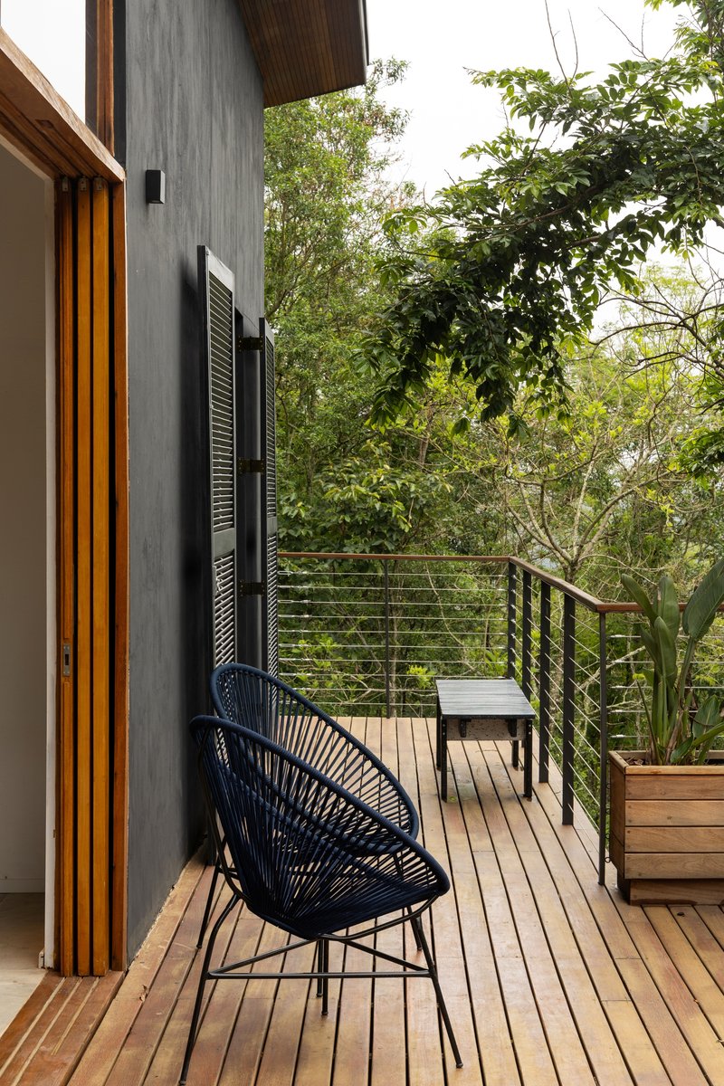 Forest Cabin / Angá Arquitetura - Exterior Photography, Wood, Chair, Deck, Balcony, Handrail, Patio