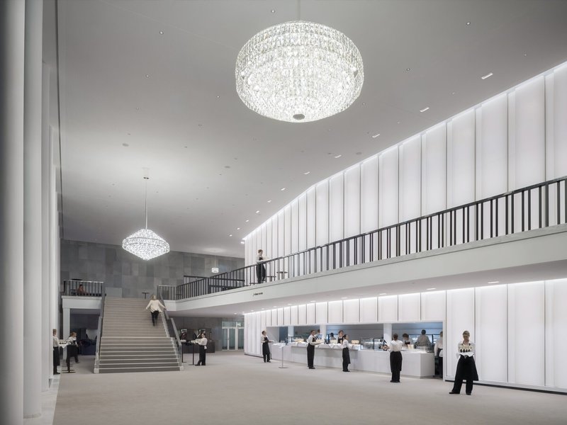 Concert Hall at Kiel Castle Renovation and Conversion / gmp Architects + bbp : architekten - Interior Photography, Glass