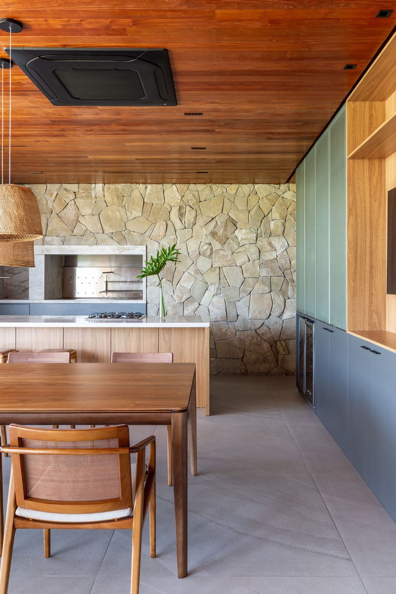 Casa Ilhas / RMK Arquitetura + Galeria 733 - Fotografia de Interiores, Cozinha, Madeira, Bancada, Mesa